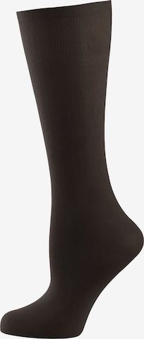 Chaussettes montantes ' Cotton 60 DEN ' Nur Die en noir : devant