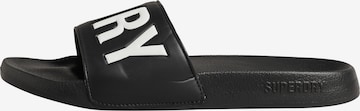 Superdry Beach & Pool Shoes 'Code Core' in Black: front
