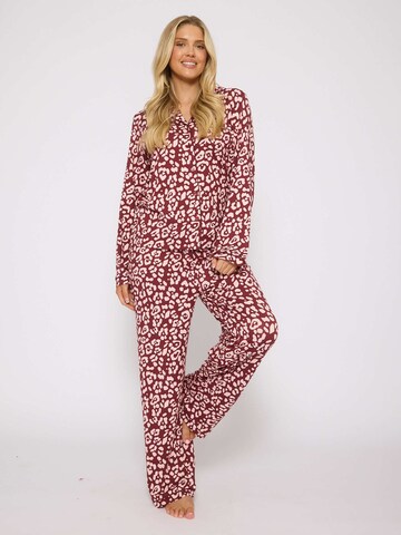 Loungeable Pyjama in Rot: Vorderseite