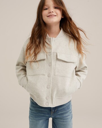 WE Fashion Between-season jacket in Beige: front