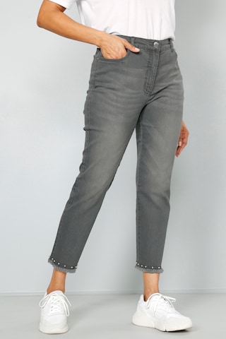 Coupe slim Jean MIAMODA en gris : devant