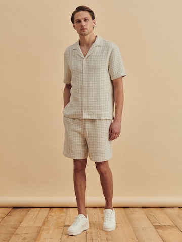 DAN FOX APPAREL Regular fit Skjorta 'Timo' i vit