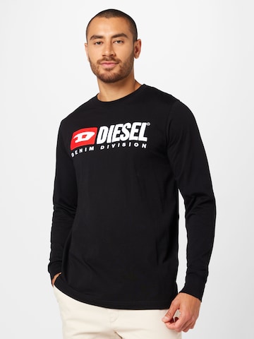 T-Shirt DIESEL en noir : devant