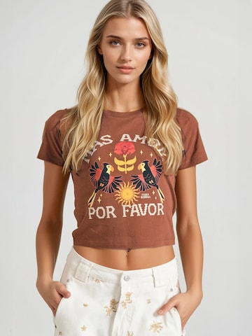 Funky Buddha Topp i brun: framsida