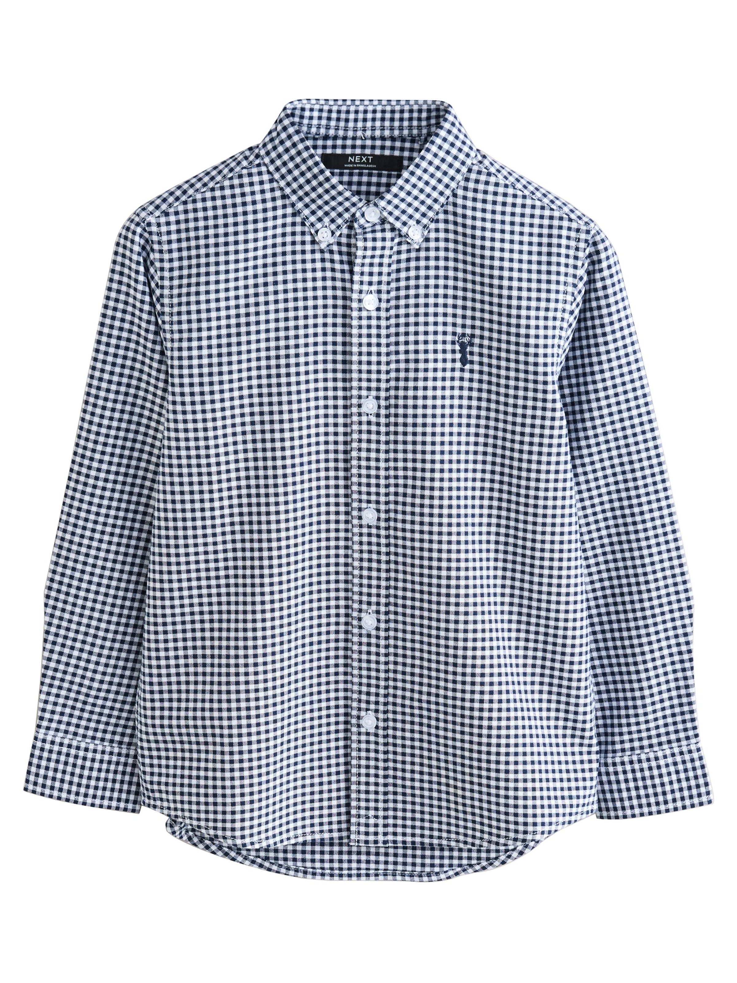 Next Regular fit Πουκάμισο σε μαύρο: μπροστά