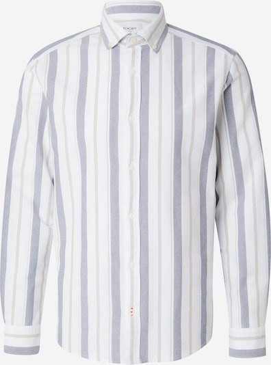 Marškiniai 'Heli' iš JOOP! Jeans, spalva – smėlio spalva / mėlyna dūmų spalva / natūrali balta, Prekių apžvalga