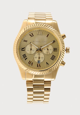 Michael Kors Аналоговые часы 'LEXINGTON' в Золотой: спереди