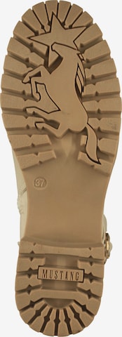 MUSTANG Schnürstiefel in Beige