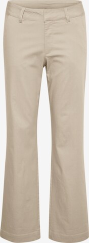 Kaffe Flared Pants 'Lea' in Beige: front