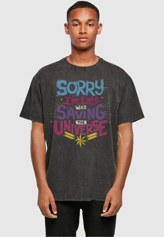 ABSOLUTE CULT T-Shirt 'Marvel - Saving Universe' in Schwarz: Vorderseite