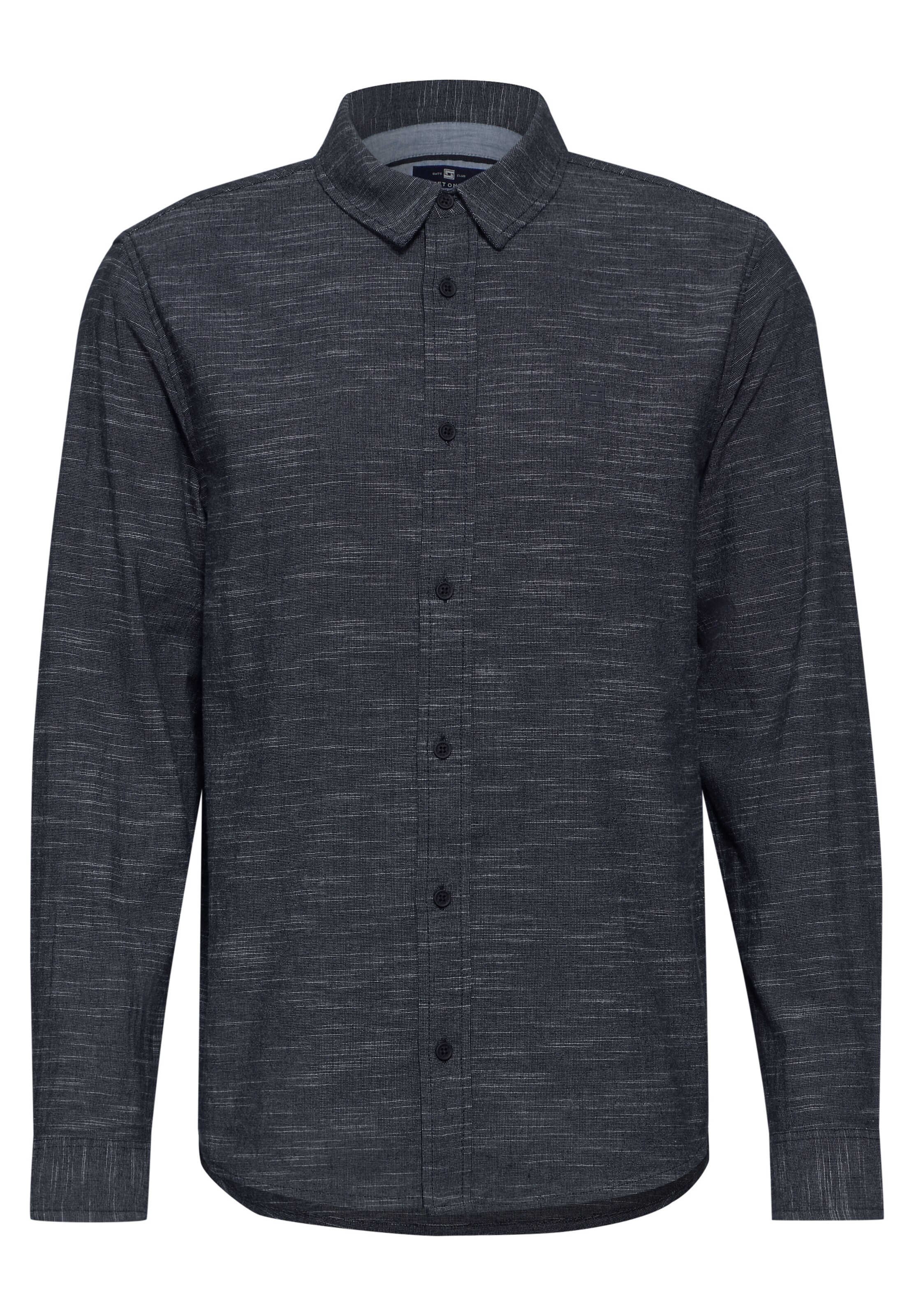 Street One MEN Regular Fit Hemd in Grau: Vorderseite