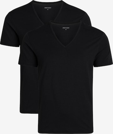 URBAN QUEST Tričko – černá: přední strana