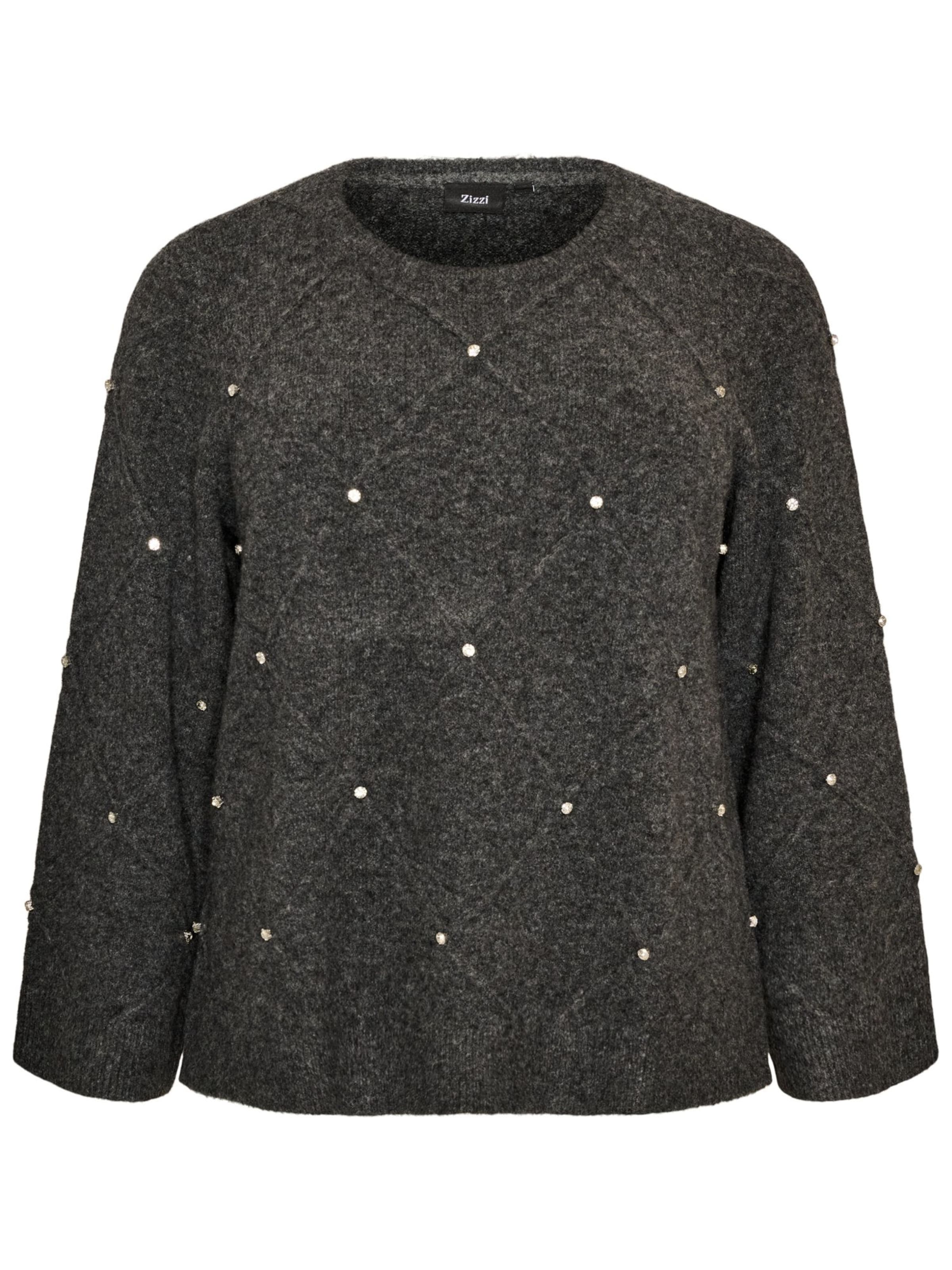 Pullover 'Malma' di Zizzi in grigio: frontale