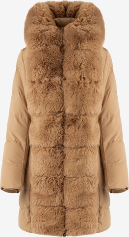 APART Winter Jacket in Brown: front