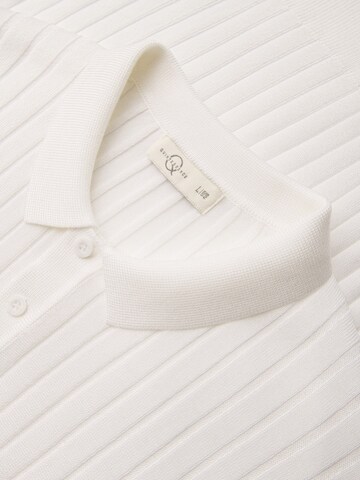 Ombre Poloshirt in Weiß
