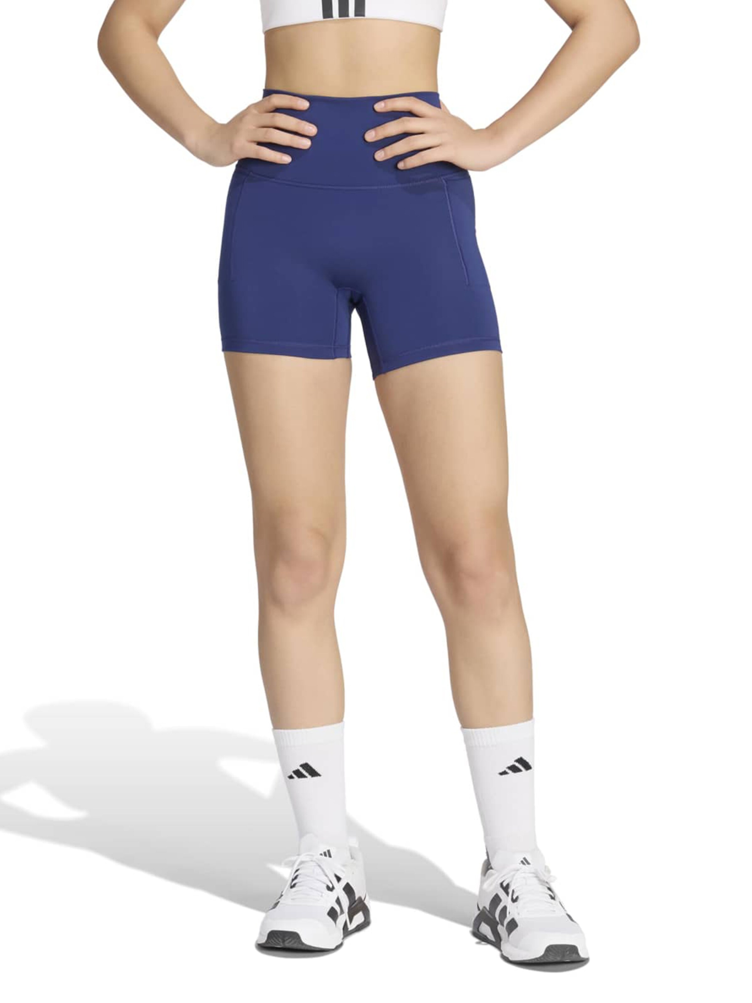 ADIDAS PERFORMANCE Skinny Spodnie sportowe w kolorze niebieski: przód