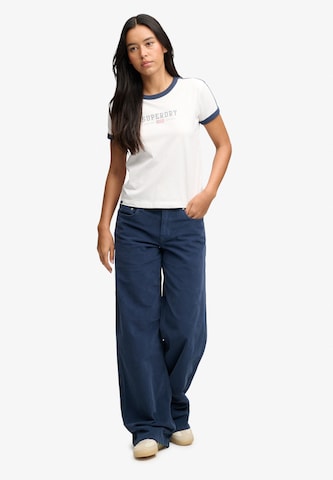 Superdry & Co Baggy Broek in Blauw