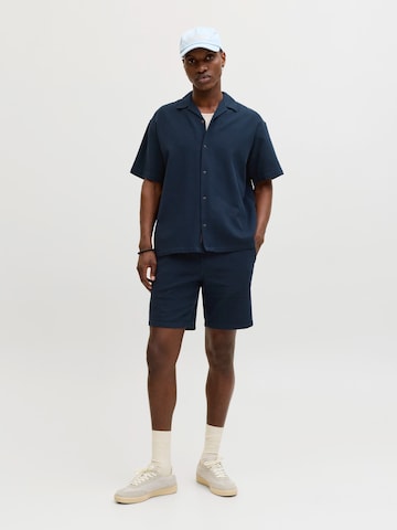 JACK & JONES - Comfort Fit Camisa 'JJGLOBAL' em azul