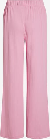 VILA Wide leg Trousers 'Ofelia' in Pink