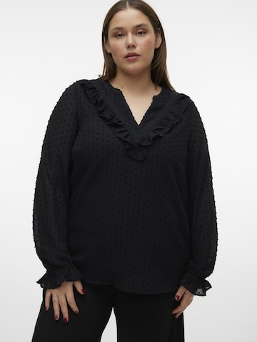 Vero Moda Curve Bluse in Schwarz