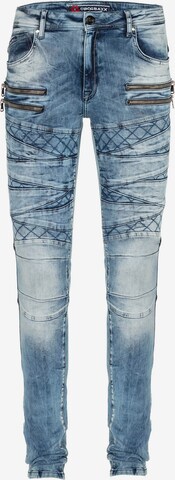 CIPO & BAXX Slimfit Jeans 'CD505' in Blauw: voorkant