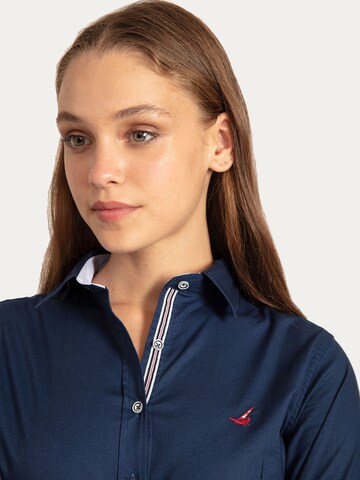 Camicia da donna di Jacey Quinn in blu