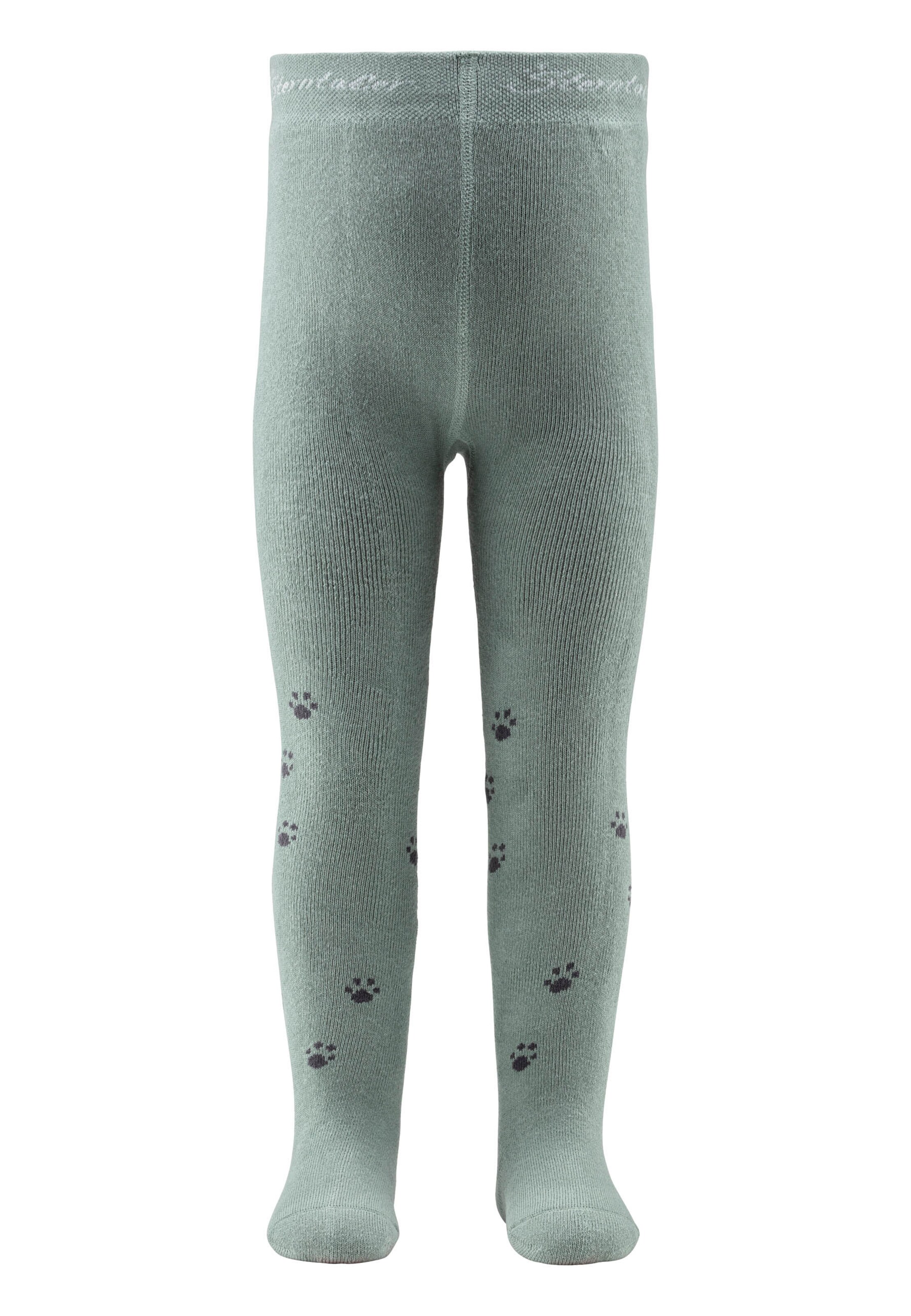 STERNTALER Tights 'Eisbär' in Green: front