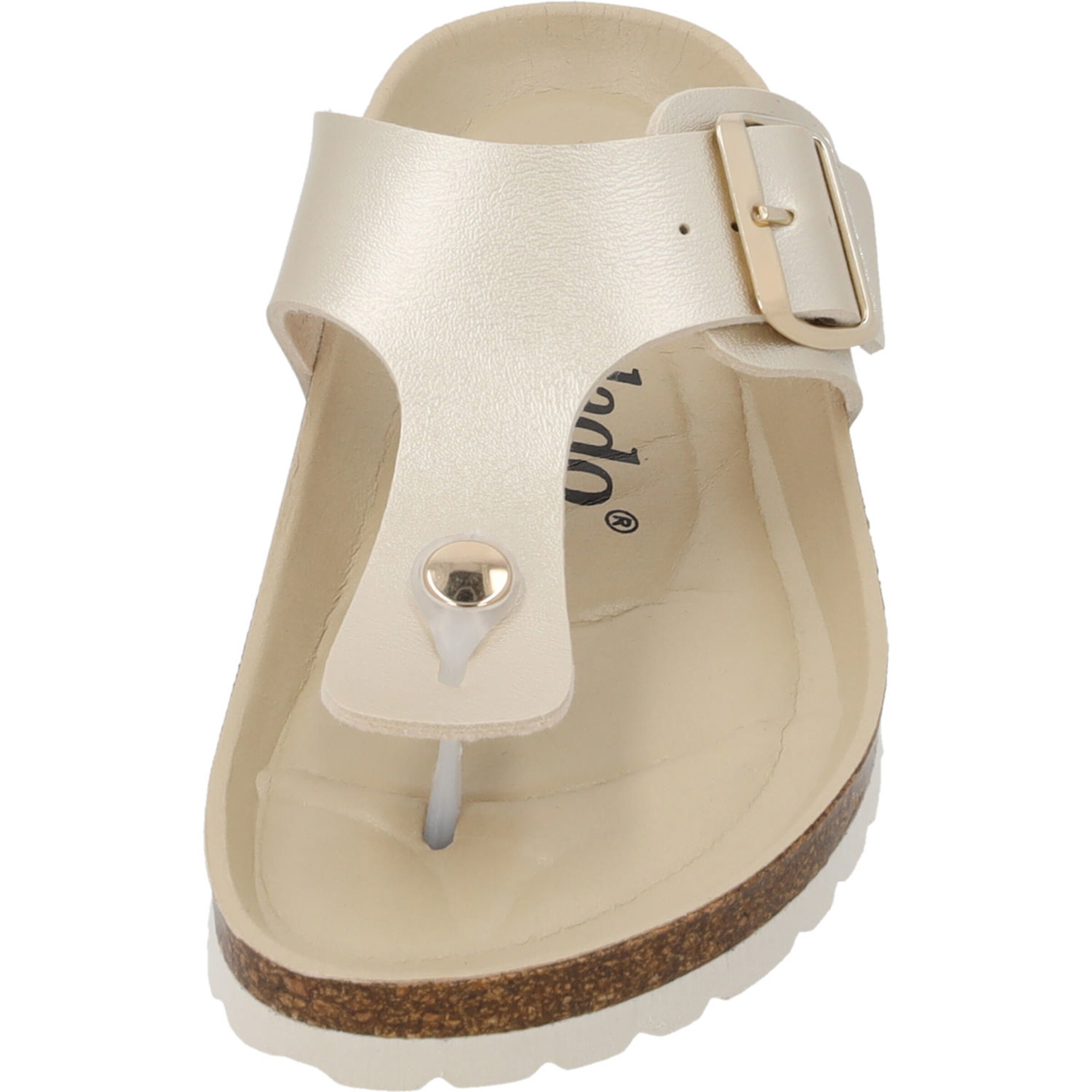 Palado T-bar sandals 'Kos BEGS' in Gold