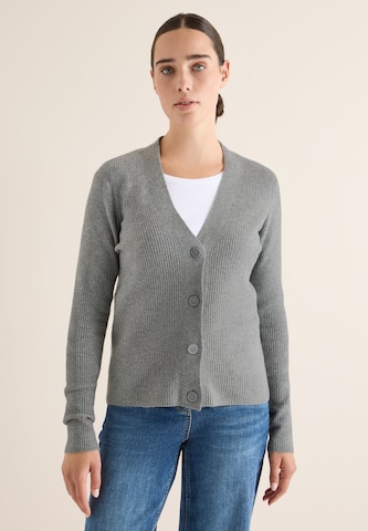 CECIL Knit Cardigan in Grey: front