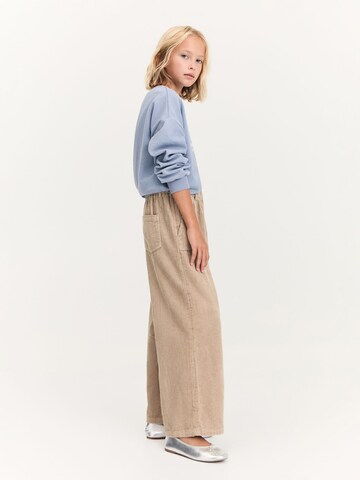 MANGO KIDS Wide leg Byxa 'CANDE' i brun