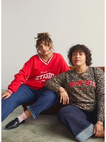 raudona Zizzi Megztinis be užsegimo