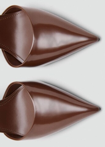 MANGO Slingback Pumps in Brown