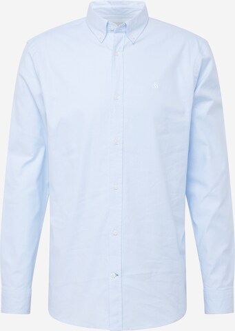 SCOTCH & SODA Regular fit Button Up Shirt 'Essentials' in Blue: front