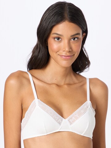 Tommy Hilfiger Underwear Triangle Bra in White: front