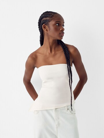Bershka Top in Beige: front