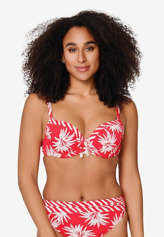 LingaDore - Balconette Top de biquíni em vermelho: frente