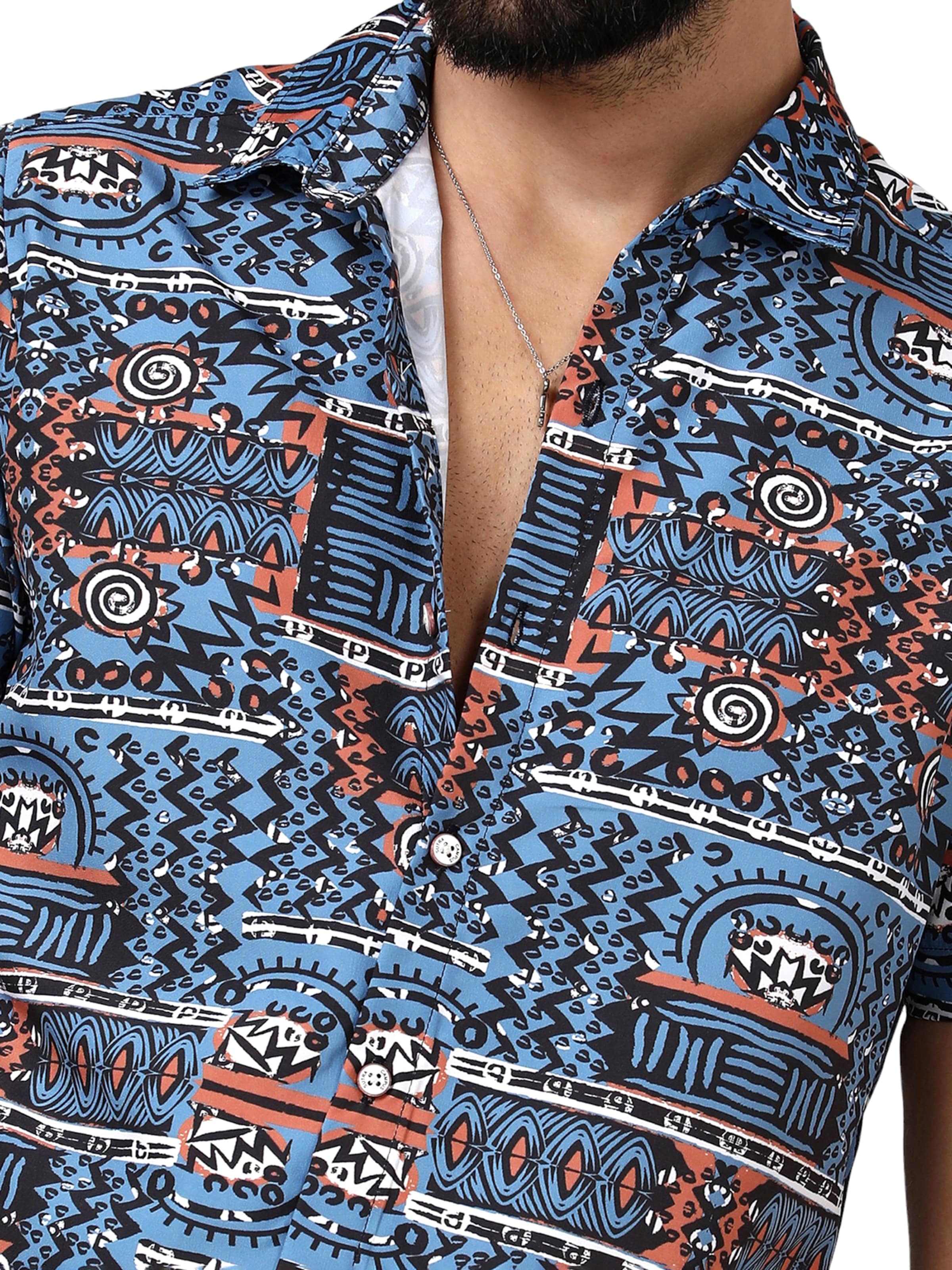 Campus Sutra - Ajuste regular Camisa ' Tanner ' en azul