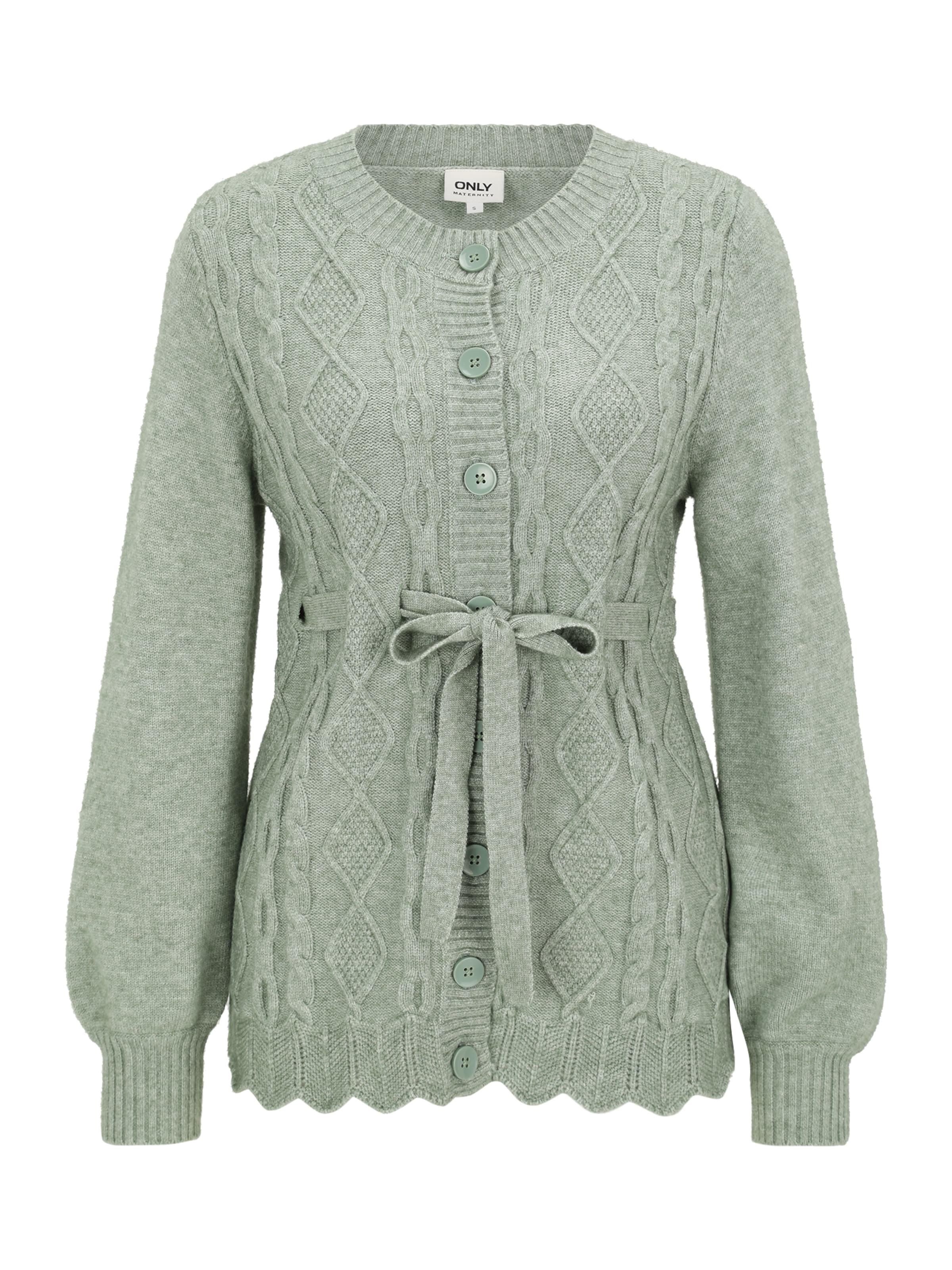 Only Maternity - Cárdigan 'OLMKALLU' en verde: frente