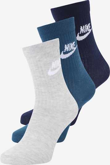 Kojinės 'Everyday Essential' iš Nike Sportswear, spalva – nakties mėlyna / gencijono spalva / margai pilka / balta, Prekių apžvalga