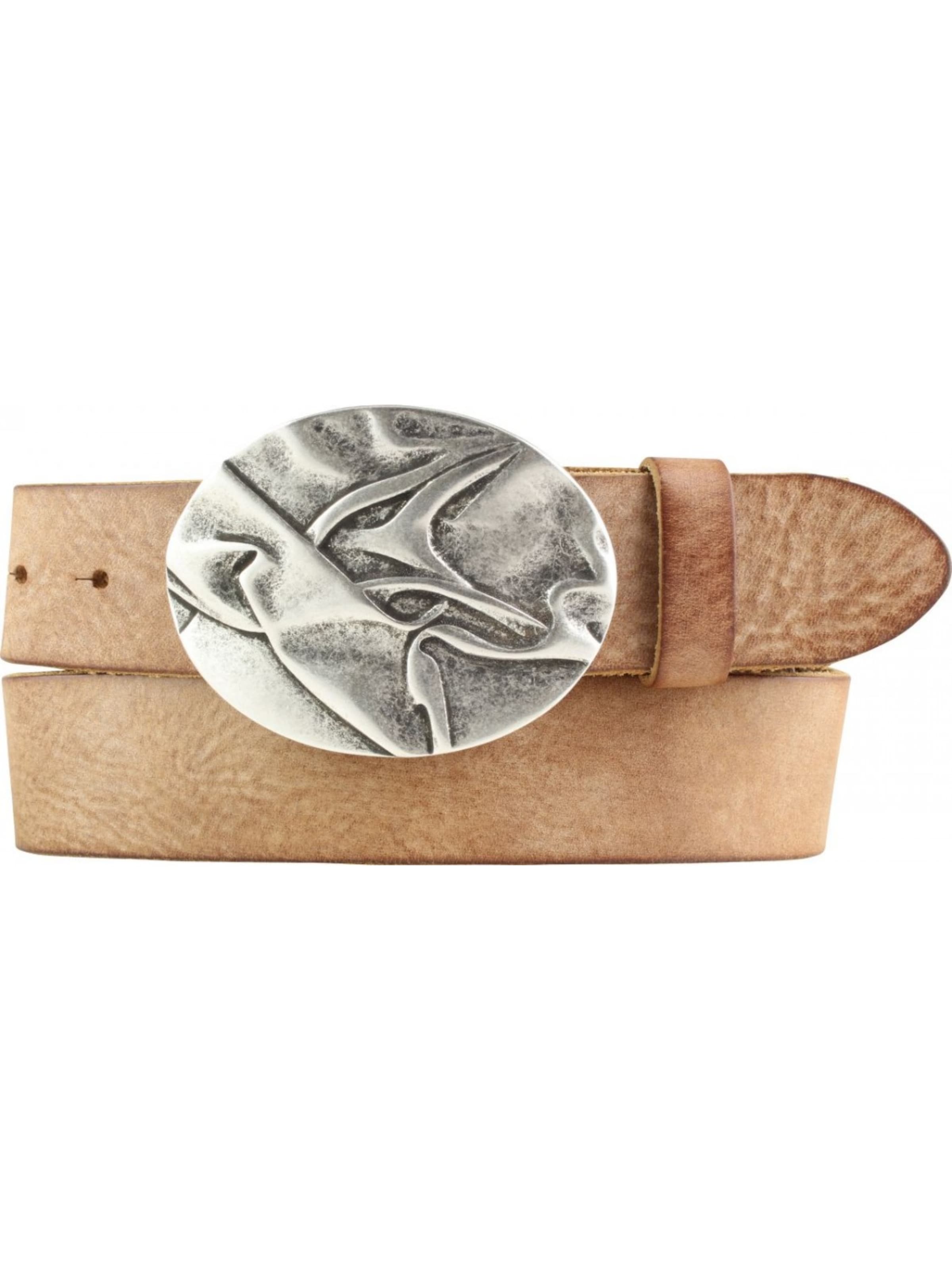 BELTINGER Belt 'Bergamoa' in Beige: front