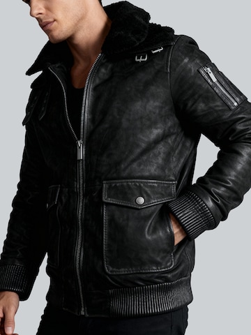 Crone Winter Jacket 'TALVI BUFFED SHEARLING' in Black