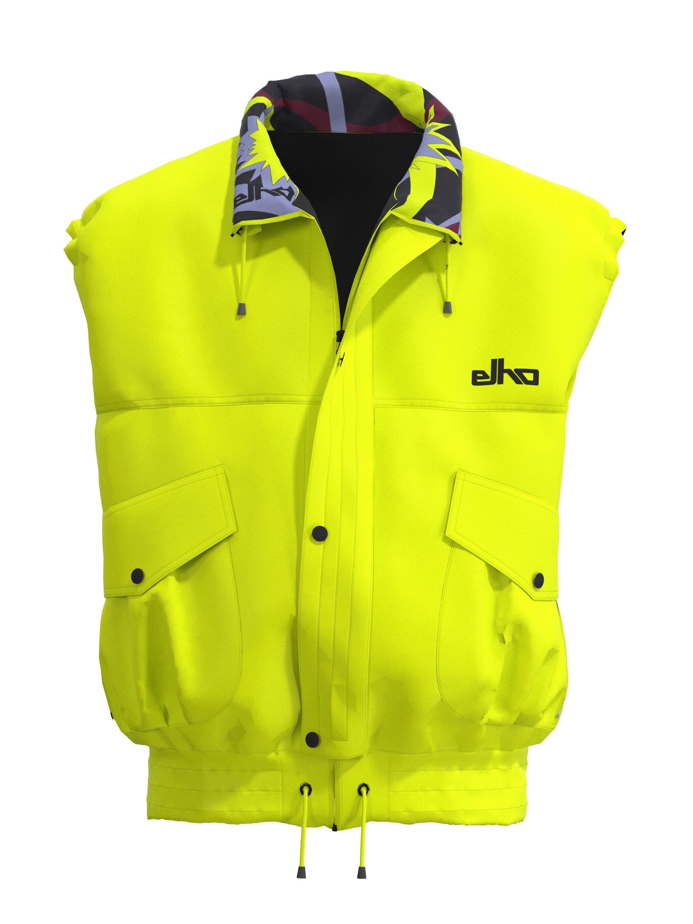 elho Vest 'Verbier 89' in Yellow: front