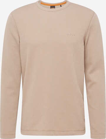 BOSS Sweater 'Tempesto' in Brown: front