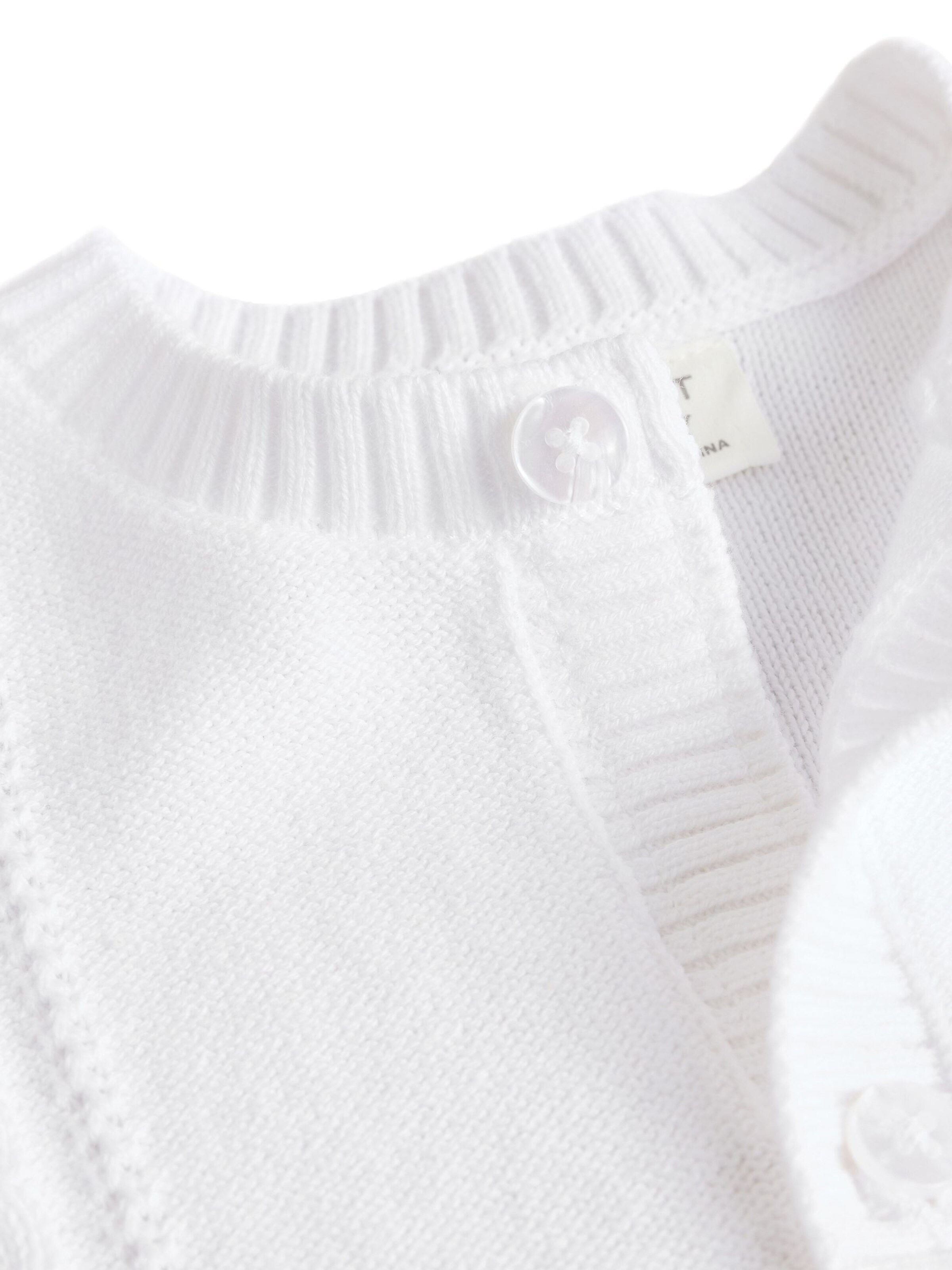 Next Neuletakki värissä valkoinen