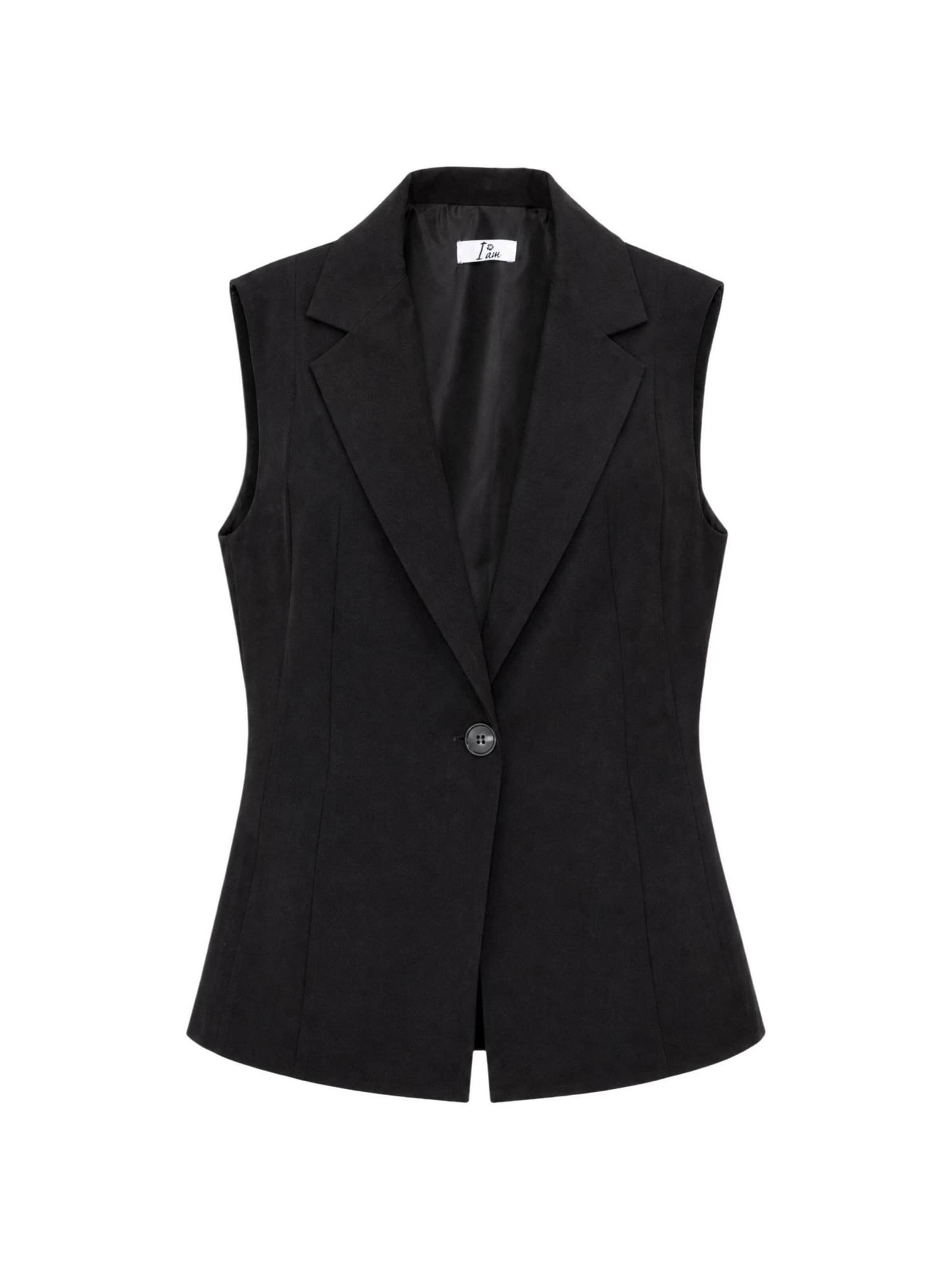 I AM Gilet 'Monopetto' in Zwart: voorkant