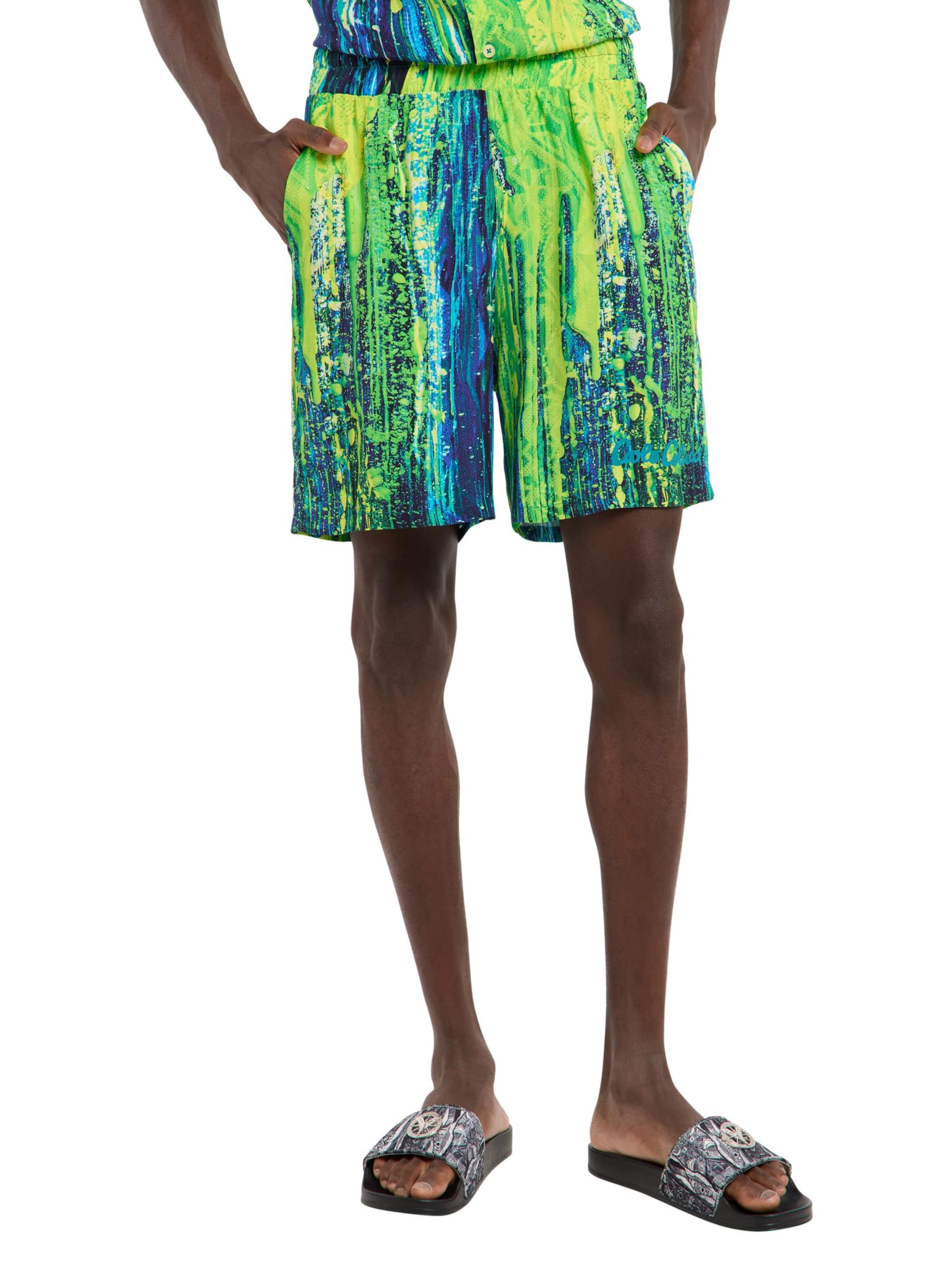 Regular Pantalon 'Favretto' Carlo Colucci en vert : devant