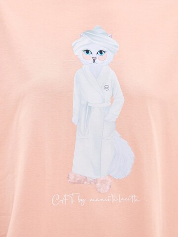 Cat e Lolette Shirt 'Spa Cat' in Orange