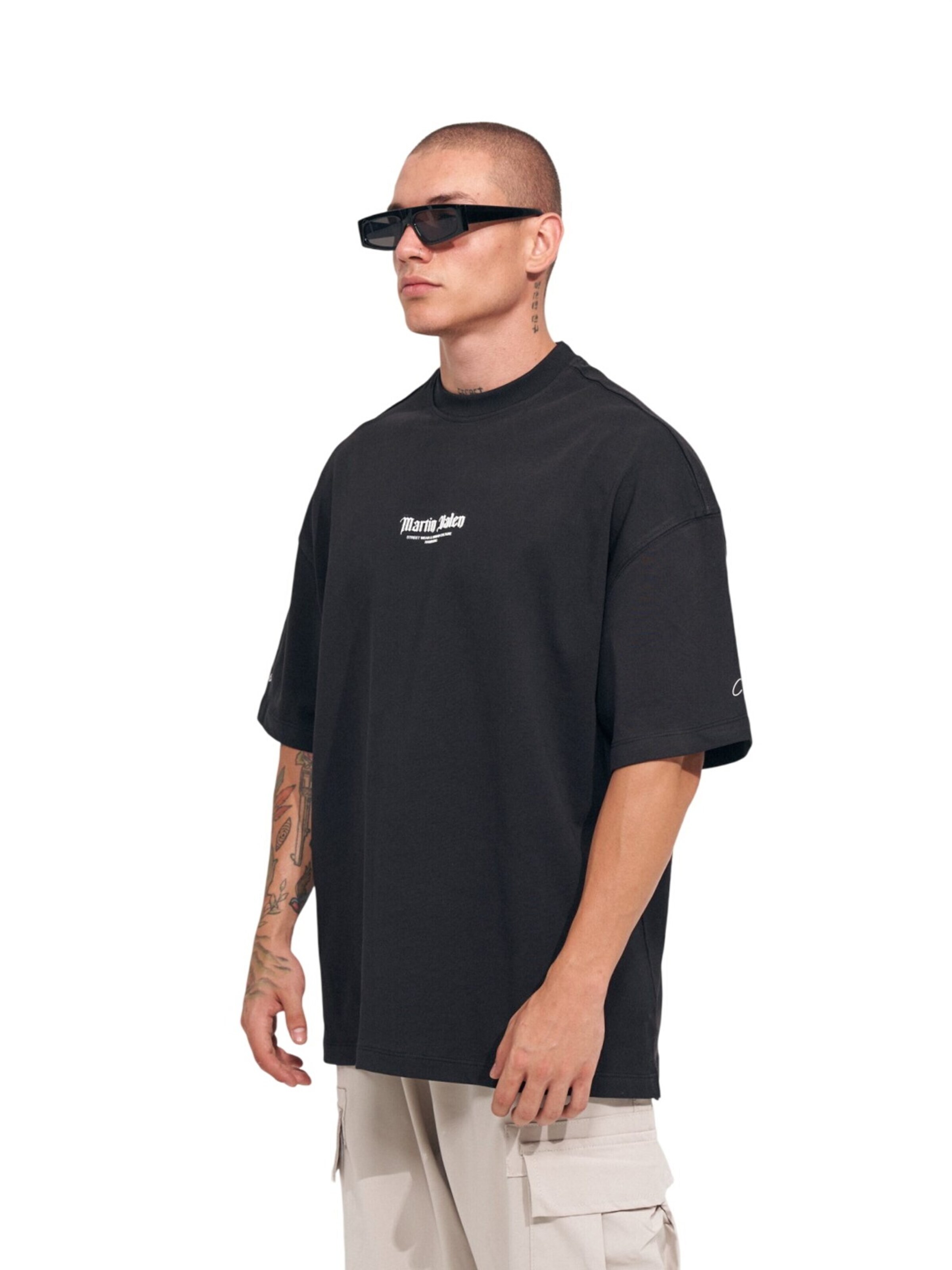 MARTIN VALEN Shirt in Zwart
