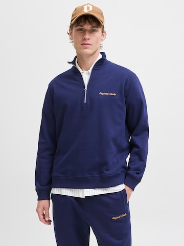 JACK & JONES Sweatshirt 'JORNORREBRO' i blå: framsida
