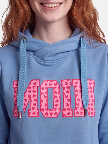 salzhaut Sweatshirt 'Sünn - Moin' in Blauw